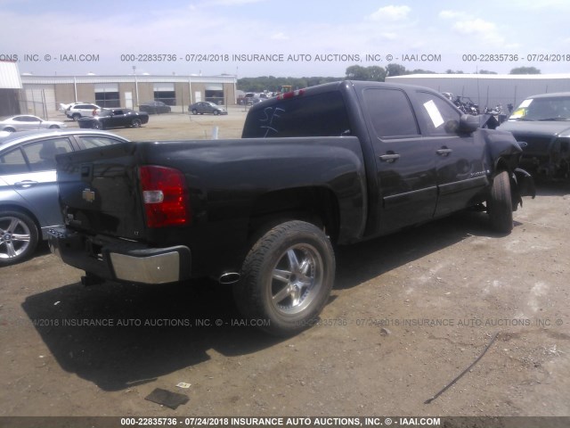 2GCEC13C571551399 - 2007 CHEVROLET SILVERADO C1500 CREW CAB BLACK photo 4