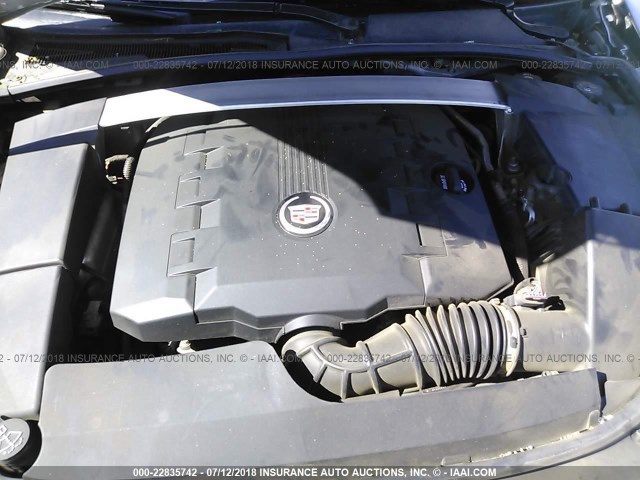 1G6DL8EG9A0111812 - 2010 CADILLAC CTS PERFORMANCE COLLECTION Серебристый фото 10