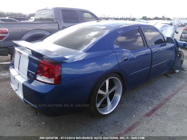 2B3CA8CT5AH315941 - 2010 DODGE CHARGER R/T BLUE photo 4