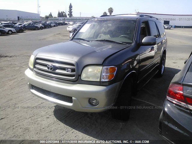 5TDZT34A73S165953 - 2003 TOYOTA SEQUOIA SR5 GOLD photo 2