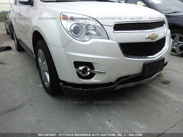 1GNFLHEK9EZ134784 - 2014 CHEVROLET EQUINOX LTZ WHITE photo 6