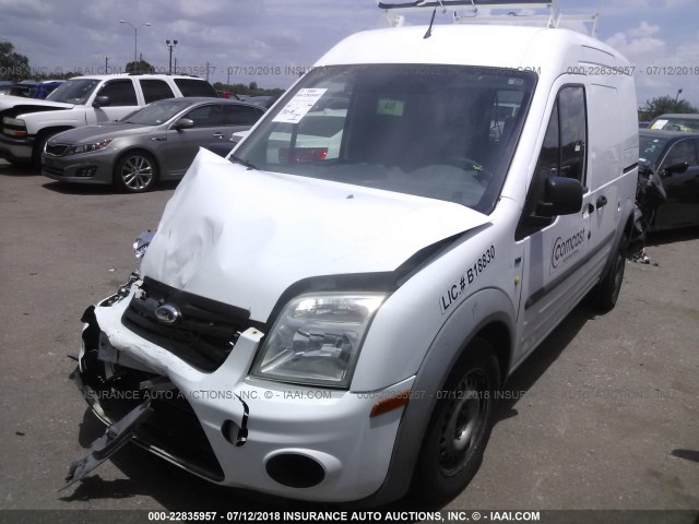 NM0LS7DNXCT107076 - 2012 FORD TRANSIT CONNECT XLT WHITE photo 2