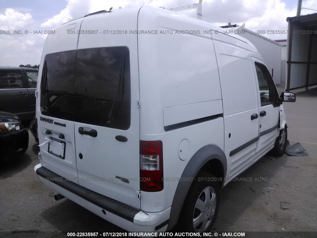 NM0LS7DNXCT107076 - 2012 FORD TRANSIT CONNECT XLT WHITE photo 4