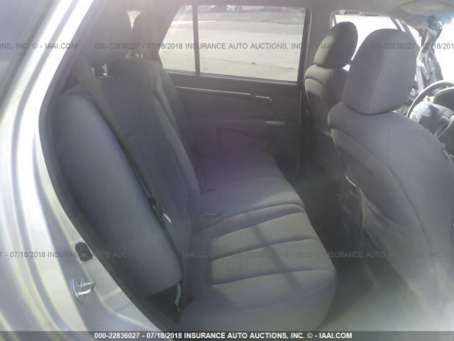 5XYZG3AB8CG118428 - 2012 HYUNDAI SANTA FE GLS SILVER photo 8