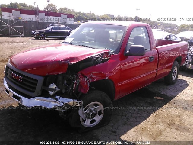 1GTEK14X93Z150752 - 2003 GMC NEW SIERRA K1500 RED photo 2