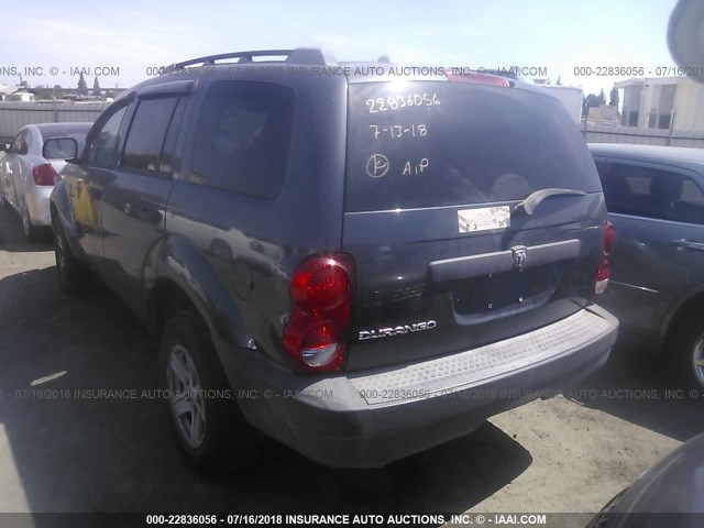 1D8HD38K97F502366 - 2007 DODGE DURANGO SXT GRAY photo 3