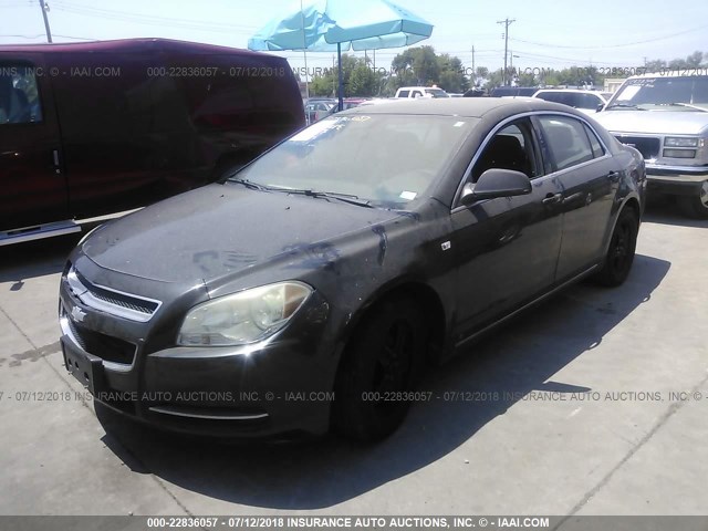 1G1ZH57B484248219 - 2008 CHEVROLET MALIBU 1LT 黑色 照片 2