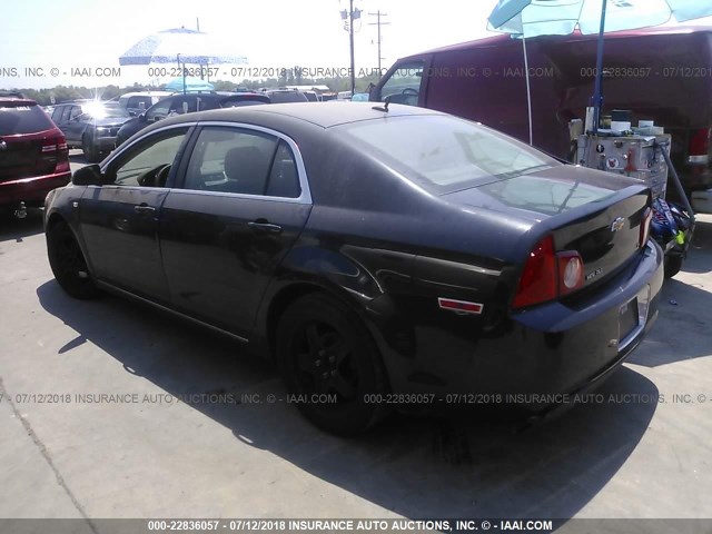 1G1ZH57B484248219 - 2008 CHEVROLET MALIBU 1LT 黑色 照片 3