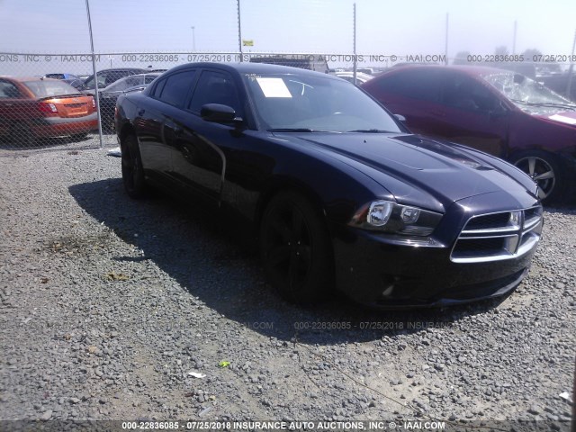 2C3CDXHG0DH577113 - 2013 DODGE CHARGER SXT BLACK photo 1