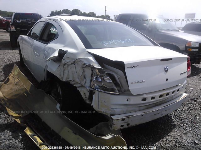 2B3KA43D19H517703 - 2009 DODGE CHARGER WHITE photo 6