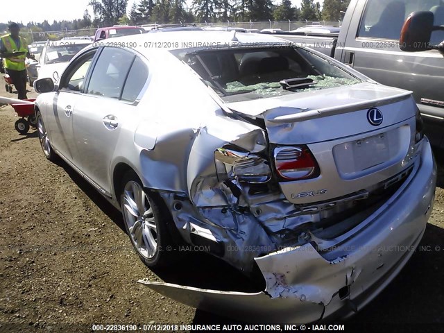 JTHBC96S995018217 - 2009 LEXUS GS 450H SILVER photo 3