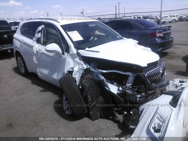 LRBFX1SA6JD010641 - 2018 BUICK ENVISION ESSENCE თეთრი ფოტო 1