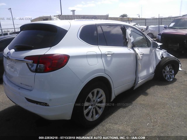 LRBFX1SA6JD010641 - 2018 BUICK ENVISION ESSENCE თეთრი ფოტო 4