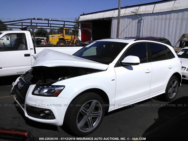 WA1WKBFP3CA133476 - 2012 AUDI Q5 PRESTIGE WHITE photo 2