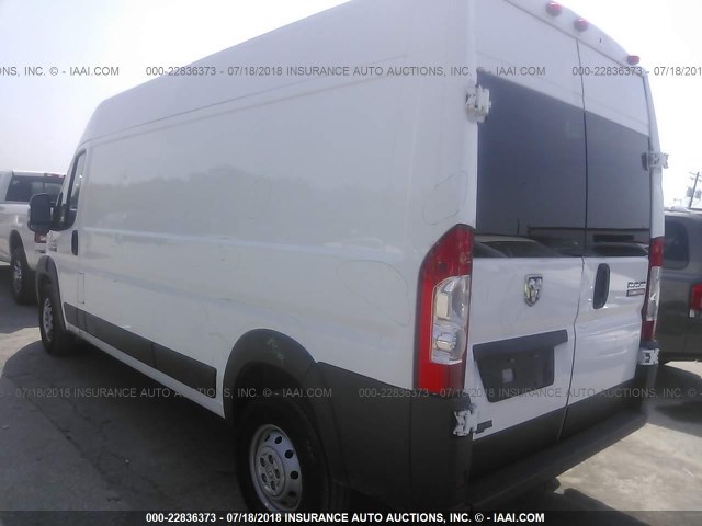 3C6TRVDG6HE546870 - 2017 RAM PROMASTER 2500 2500 HIGH WHITE photo 3