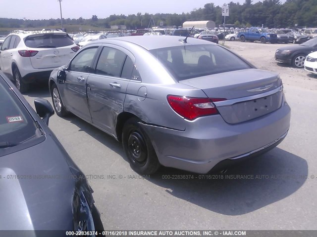 1C3CCBCG0DN525856 - 2013 CHRYSLER 200 LIMITED SILVER photo 3