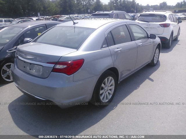1C3CCBCG0DN525856 - 2013 CHRYSLER 200 LIMITED SILVER photo 4