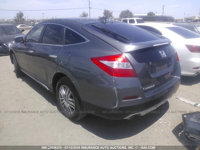 5J6TF3H35EL001351 - 2014 HONDA CROSSTOUR EX GRAY photo 3