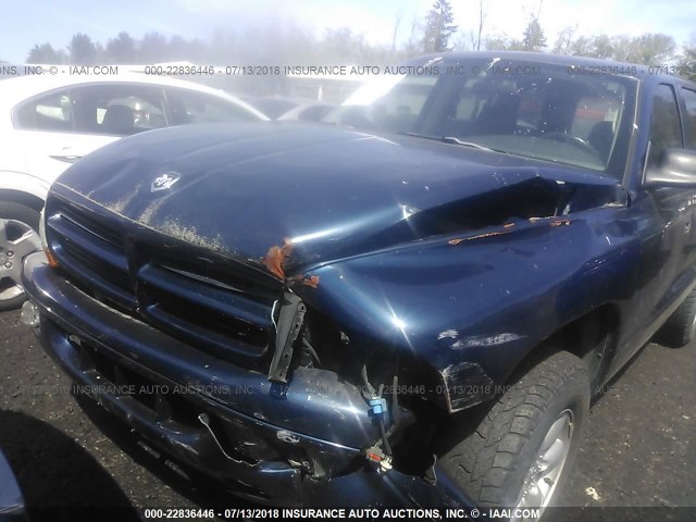 1D4HS38N33F550067 - 2003 DODGE DURANGO SPORT Dark Blue photo 6