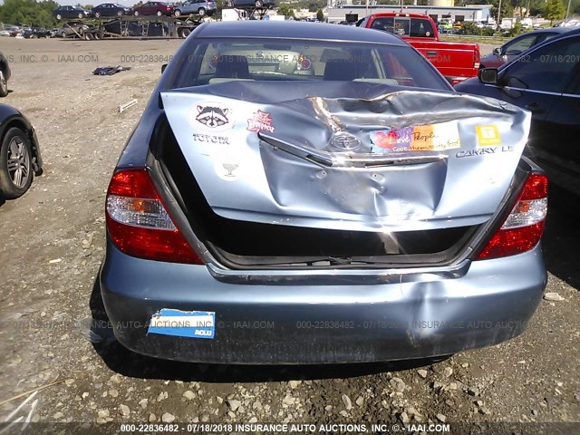 4T1BE30K22U553169 - 2002 TOYOTA CAMRY LE/XLE/SE 蓝色 照片 6