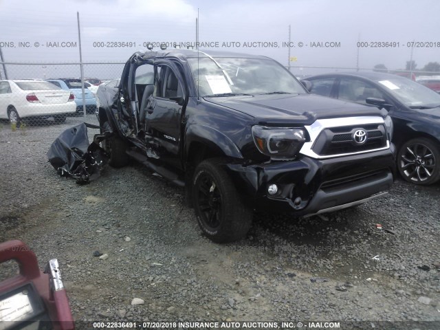 5TFLU4ENXFX124645 - 2015 TOYOTA TACOMA DOUBLE CAB/TRD PRO BLACK photo 1