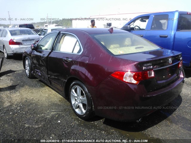 JH4CU2F69CC018233 - 2012 ACURA TSX TECH PURPLE photo 3