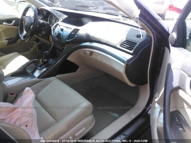 JH4CU2F69CC018233 - 2012 ACURA TSX TECH PURPLE photo 5
