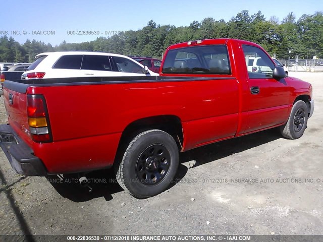 1GTEC14X85Z235680 - 2005 GMC NEW SIERRA C1500 RED photo 4