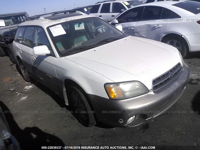 4S3BH686117632141 - 2001 SUBARU LEGACY OUTBACK LIMITED WHITE photo 1