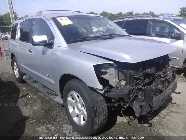 5N1AA08B65N737586 - 2005 NISSAN ARMADA SE/LE SILVER photo 1