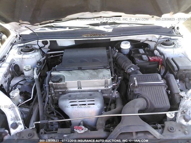 4A32B2FF0CE019307 - 2012 MITSUBISHI GALANT FE WHITE photo 10