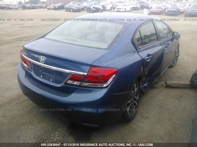 19XFB2F90DE239275 - 2013 HONDA CIVIC EXL 蓝色 照片 4