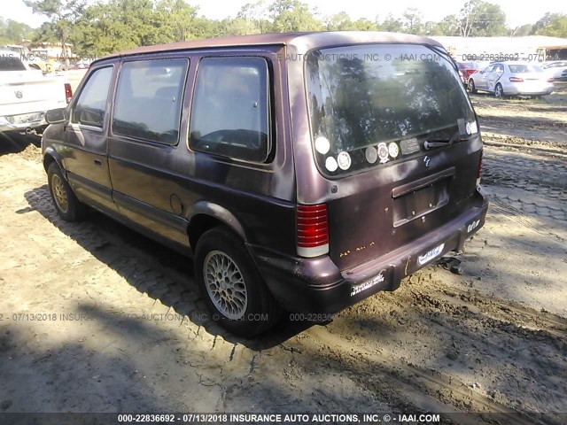 2P4GH4535RR654380 - 1994 PLYMOUTH VOYAGER SE BURGUNDY photo 3