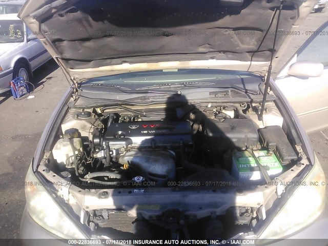 4T1BE32K04U875017 - 2004 TOYOTA CAMRY LE/XLE/SE 金色 照片 10