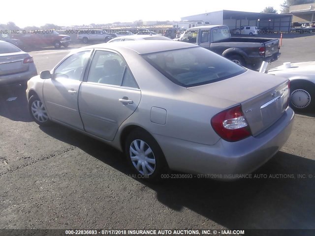4T1BE32K04U875017 - 2004 TOYOTA CAMRY LE/XLE/SE 金色 照片 3
