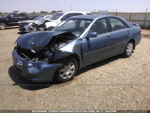 4T1BE32KX3U701714 - 2003 TOYOTA CAMRY LE/XLE/SE 蓝色 照片 2