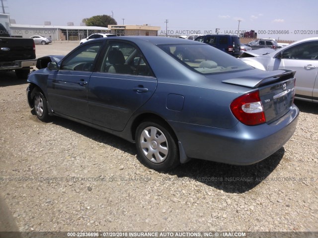 4T1BE32KX3U701714 - 2003 TOYOTA CAMRY LE/XLE/SE 蓝色 照片 3