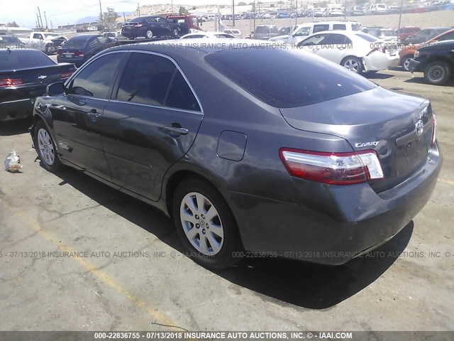 4T1BB46K97U014836 - 2007 TOYOTA CAMRY NEW GENERAT HYBRID GRAY photo 3