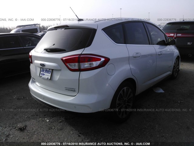 1FADP5DU3JL105497 - 2018 FORD C-MAX TITANIUM WHITE photo 4