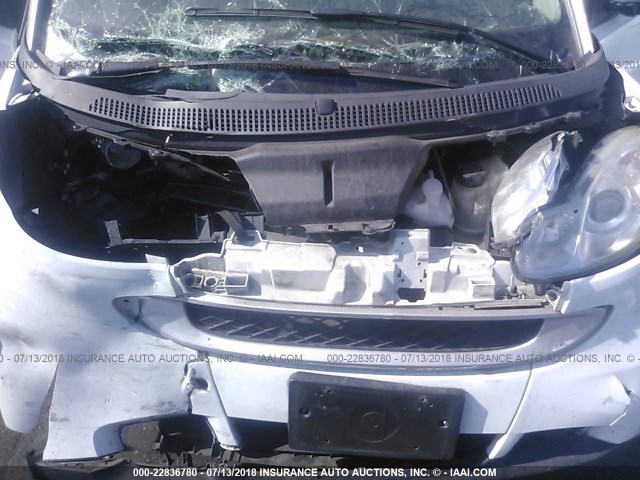 WMEEJ3BA1CK577334 - 2012 SMART FORTWO PURE/PASSION WHITE photo 10