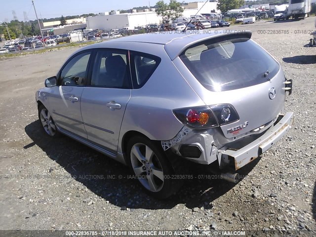 JM1BK343X51304723 - 2005 MAZDA 3 HATCHBACK SILVER photo 3