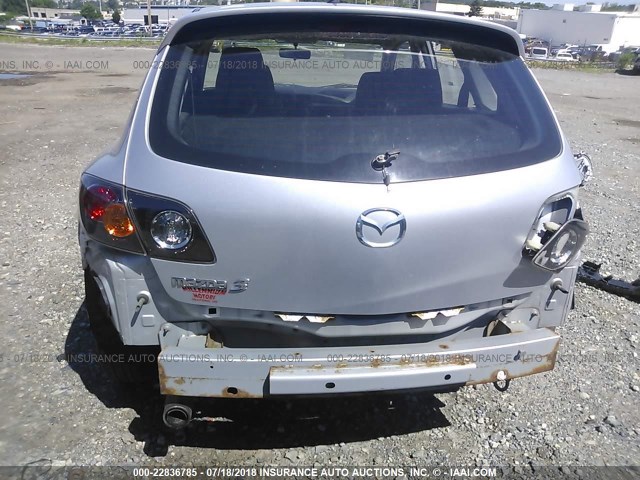 JM1BK343X51304723 - 2005 MAZDA 3 HATCHBACK SILVER photo 6