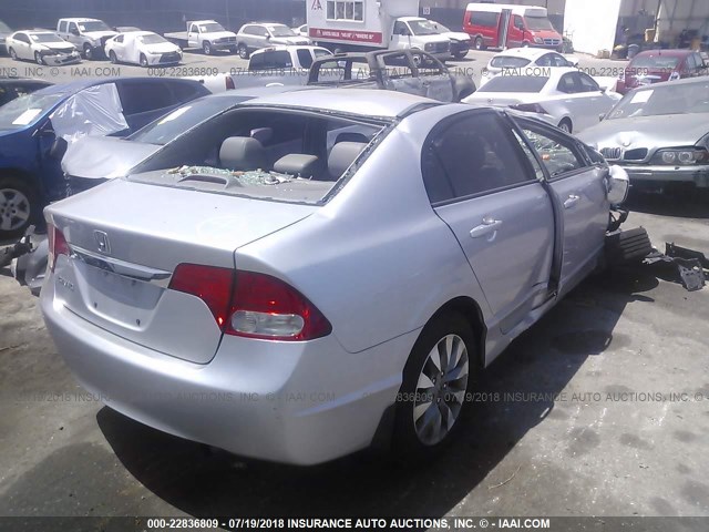 2HGFA1F94BH519037 - 2011 HONDA CIVIC EXL 银色 照片 4