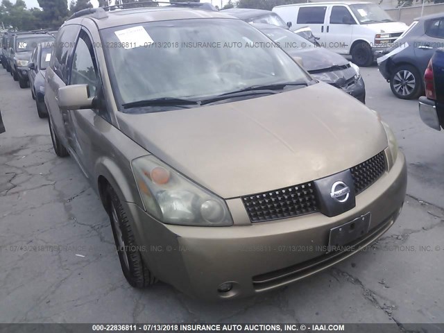 5N1BV28U04N339262 - 2004 NISSAN QUEST S/SE/SL GOLD photo 1