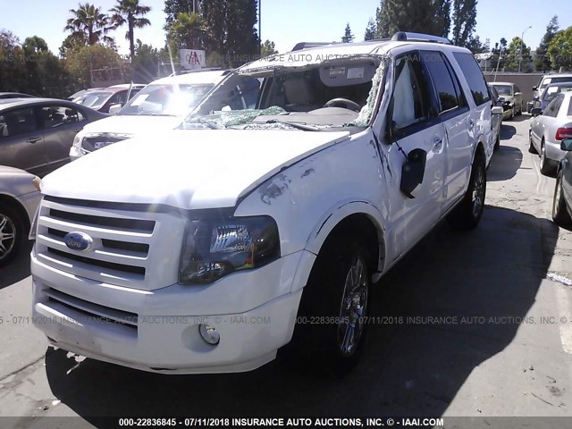 1FMJU2A53AEA33962 - 2010 FORD EXPEDITION LIMITED WHITE photo 2