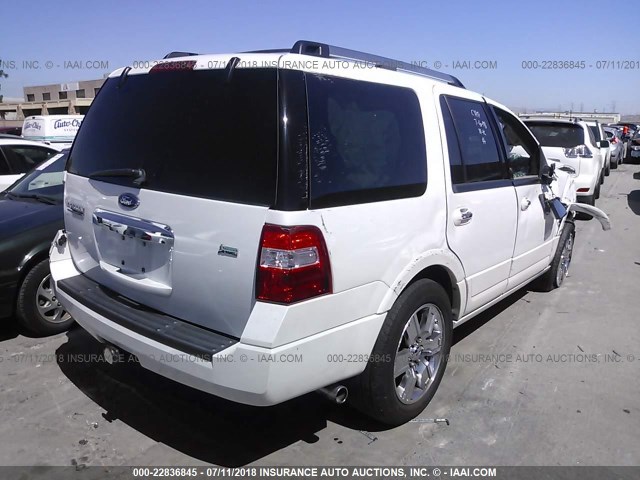 1FMJU2A53AEA33962 - 2010 FORD EXPEDITION LIMITED WHITE photo 4