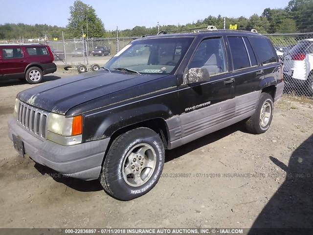 1J4GZ58S5WC134141 - 1998 JEEP GRAND CHEROKEE LAREDO/TSI BLACK photo 2