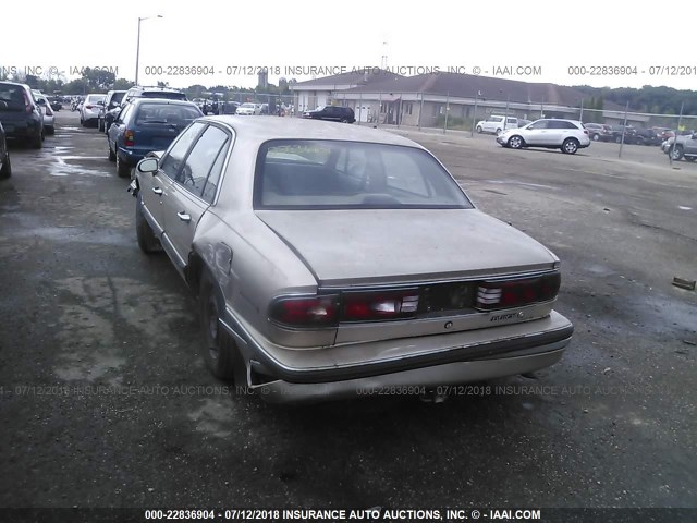 1G4HR52L7SH528051 - 1995 BUICK LESABRE LIMITED GOLD photo 3