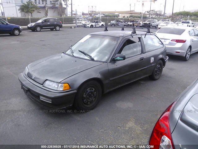 2HGED6344LH572668 - 1990 HONDA CIVIC 灰色 照片 2