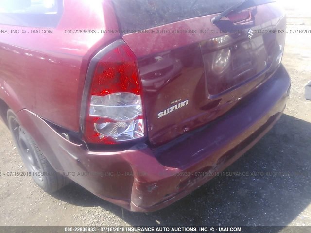 KL5JD86Z05K119908 - 2005 SUZUKI FORENZA S MAROON photo 6